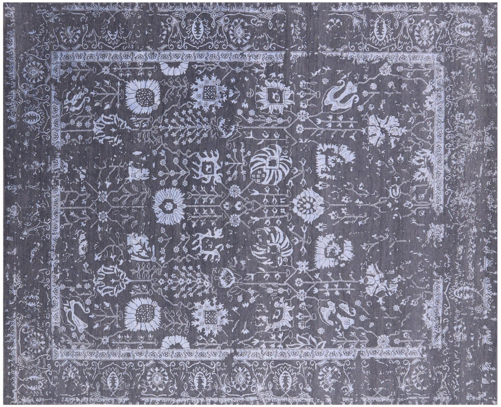 Hand Knotted Persian Tabriz Wool & Silk Rug - Manhattan Rugs