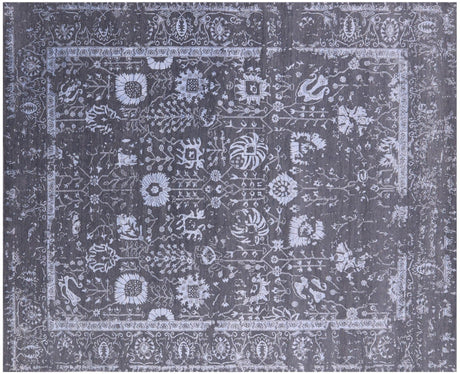 Hand Knotted Persian Tabriz Wool & Silk Rug - Manhattan Rugs