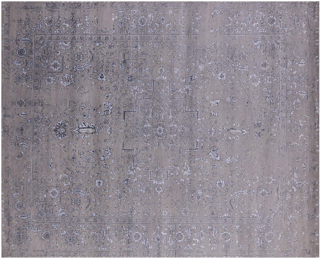 Persian Heriz Serapi Wool & Silk Hand Knotted Rug - Manhattan Rugs