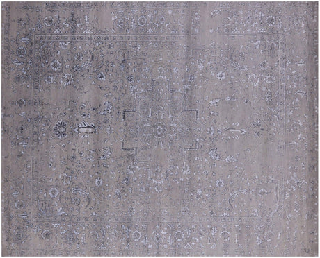 Persian Heriz Serapi Wool & Silk Hand Knotted Rug - Manhattan Rugs