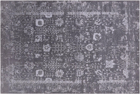 Persian Tabriz Hand Knotted Wool & Silk Rug - Manhattan Rugs