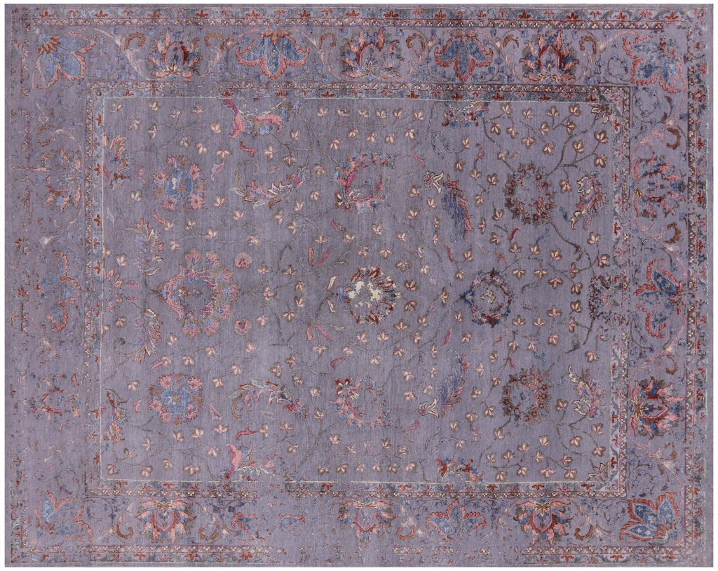 Handmade Persian Tabriz Wool & Silk Rug - Manhattan Rugs