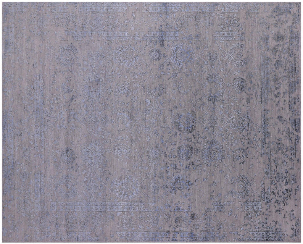Wool & Silk Hand-Knotted Persian Tabriz Rug - Manhattan Rugs