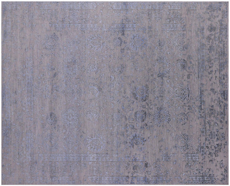 Wool & Silk Hand-Knotted Persian Tabriz Rug - Manhattan Rugs