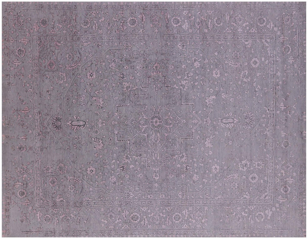 Persian Heriz Serapi Handmade Wool & Silk Rug - Manhattan Rugs