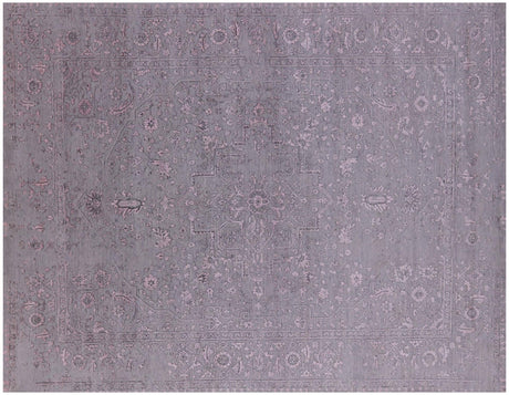 Persian Heriz Serapi Handmade Wool & Silk Rug - Manhattan Rugs