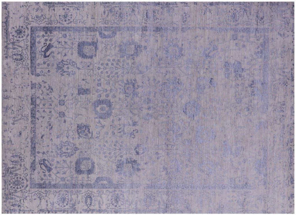 Persian Tabriz Wool & Silk Hand-Knotted Rug - Manhattan Rugs