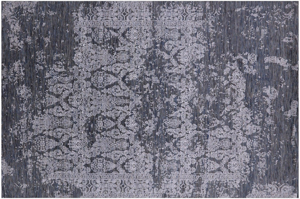 Persian Hand Knotted Wool & Silk Modern Rug - Manhattan Rugs