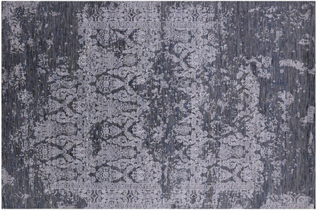 Persian Hand Knotted Wool & Silk Modern Rug - Manhattan Rugs