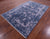 Grey 6' 2" X 9' 3" Persian Tabriz Wool & Silk Hand-Knotted Rug - Q6280