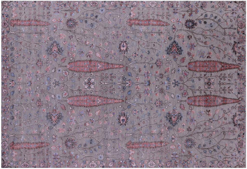 Persian Ziegler Wool & Silk Hand Knotted Rug - Manhattan Rugs