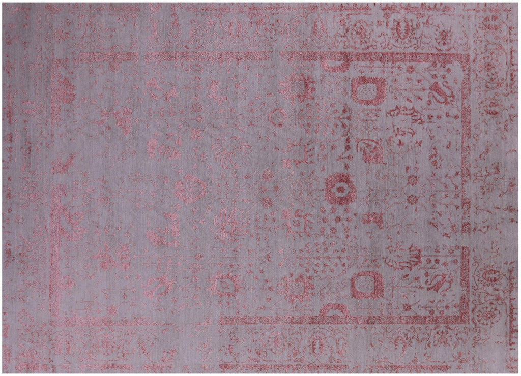 Hand Knotted Wool & Silk Persian Tabriz Rug - Manhattan Rugs