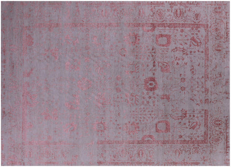 Hand Knotted Wool & Silk Persian Tabriz Rug - Manhattan Rugs