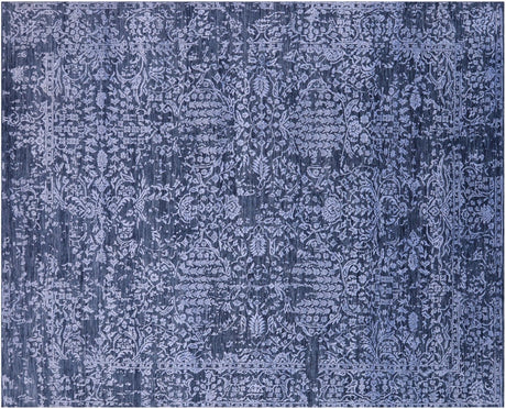 Hand Knotted Wool & Silk Modern Persian Rug - Manhattan Rugs