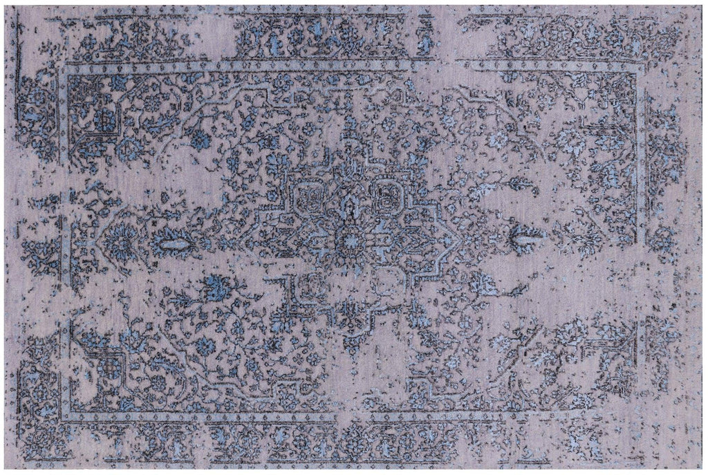 Persian Heriz Serapi Handmade Wool & Silk Rug - Manhattan Rugs