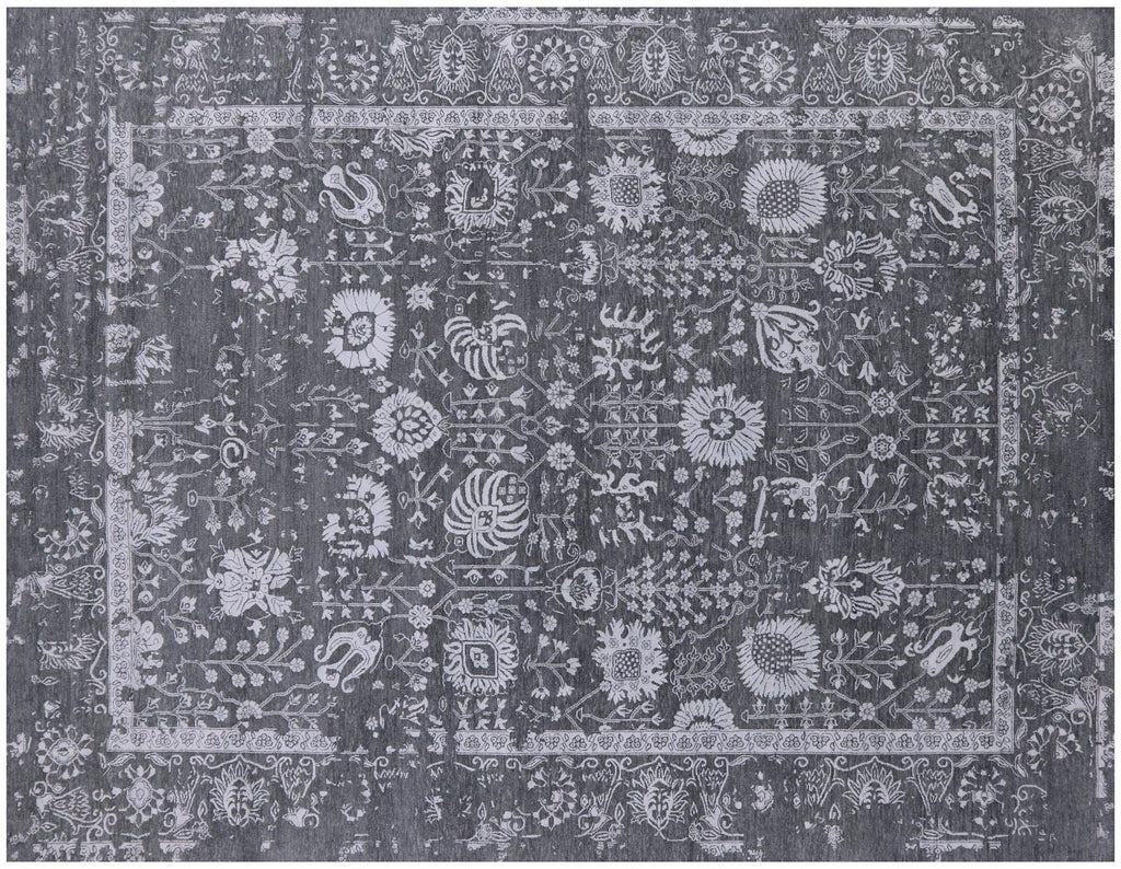 Wool & Silk Persian Tabriz Handmade Rug - Manhattan Rugs