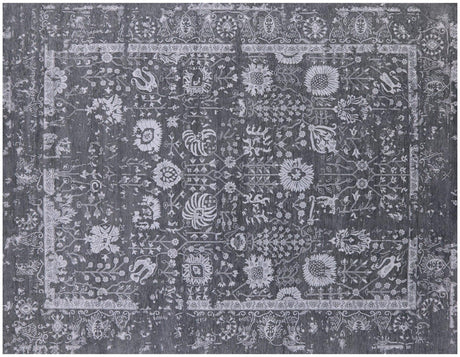 Wool & Silk Persian Tabriz Handmade Rug - Manhattan Rugs