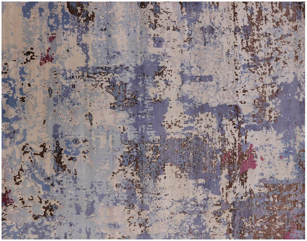 Abstract Handmade Wool & Silk Rug - Manhattan Rugs
