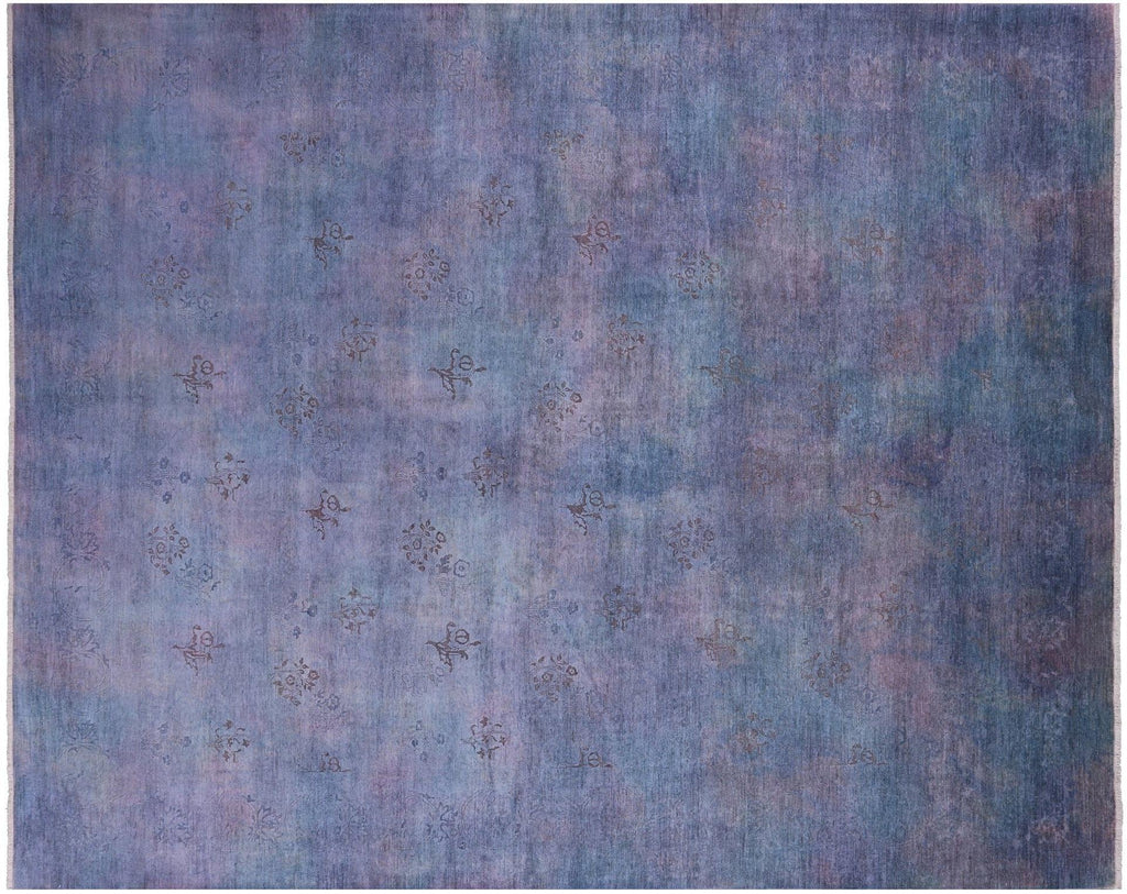 Overdyed Full Pile Hand Knotted Wool Rug - Manhattan Rugs