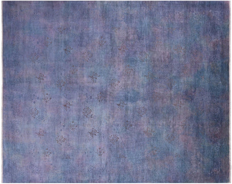 Overdyed Full Pile Hand Knotted Wool Rug - Manhattan Rugs