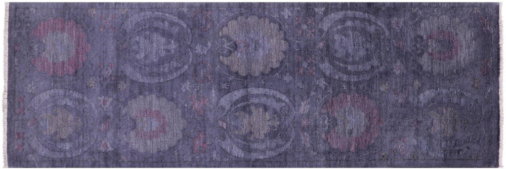 Overdyed Full Pile Handmade Wool Runner Rug - Manhattan Rugs