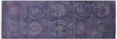 Overdyed Full Pile Handmade Wool Runner Rug - Manhattan Rugs