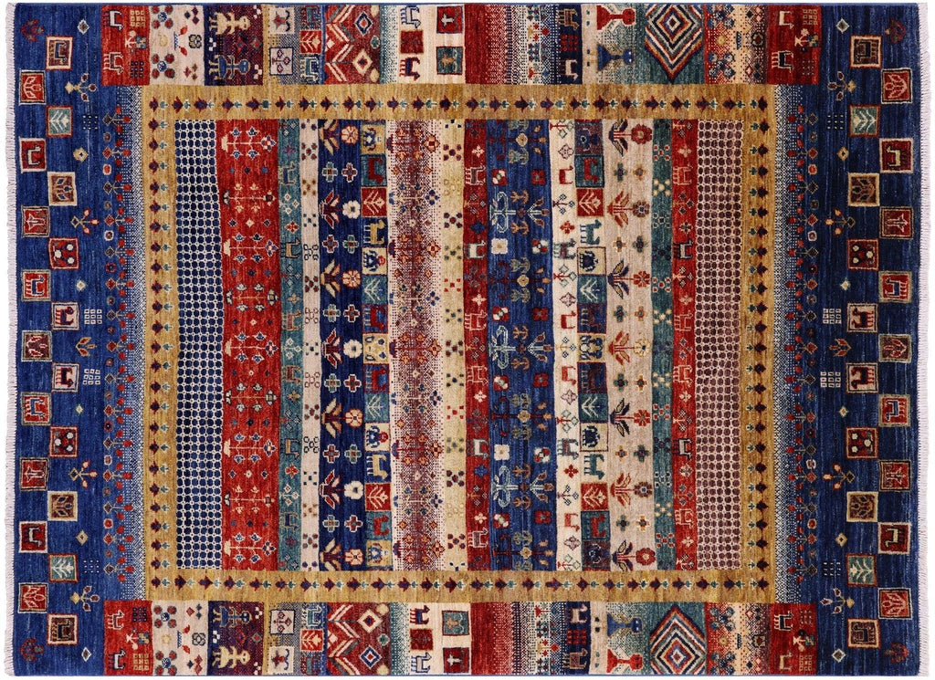 Tribal Persian Gabbeh Handmade Wool Rug - Manhattan Rugs