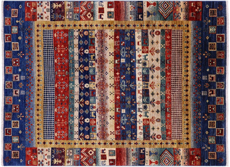 Tribal Persian Gabbeh Handmade Wool Rug - Manhattan Rugs