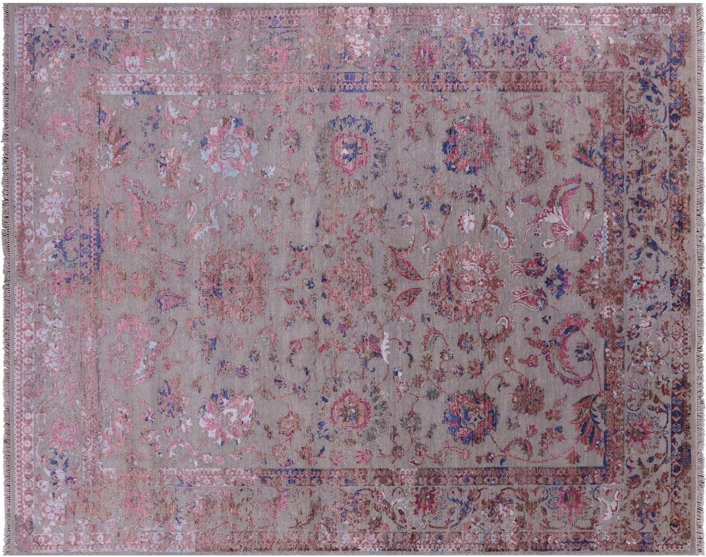 Persian Tabriz Wool & Silk Hand-Knotted Rug - Manhattan Rugs