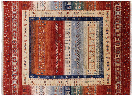 Hand-Knotted Persian Gabbeh Tribal Wool Rug - Manhattan Rugs