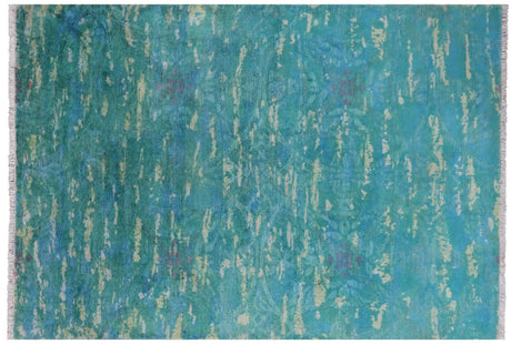 Overdyed Full Pile Hand Knotted Wool Rug - Manhattan Rugs