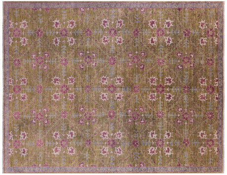 Oushak Hand-Knotted Wool Rug - Manhattan Rugs
