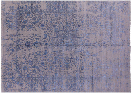Hand Knotted Persian Heriz Serapi Wool & Silk Rug - Manhattan Rugs