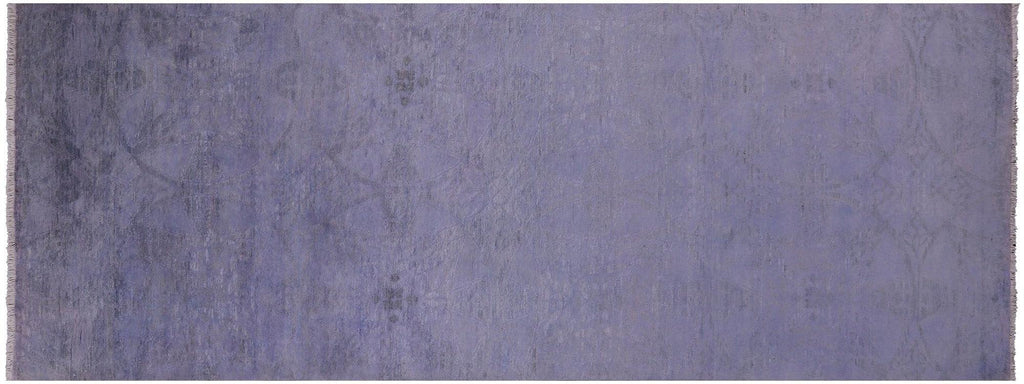 Overdyed Full Pile Hand Knotted Wool Runner Rug - Manhattan Rugs