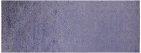 Overdyed Full Pile Hand Knotted Wool Runner Rug - Manhattan Rugs