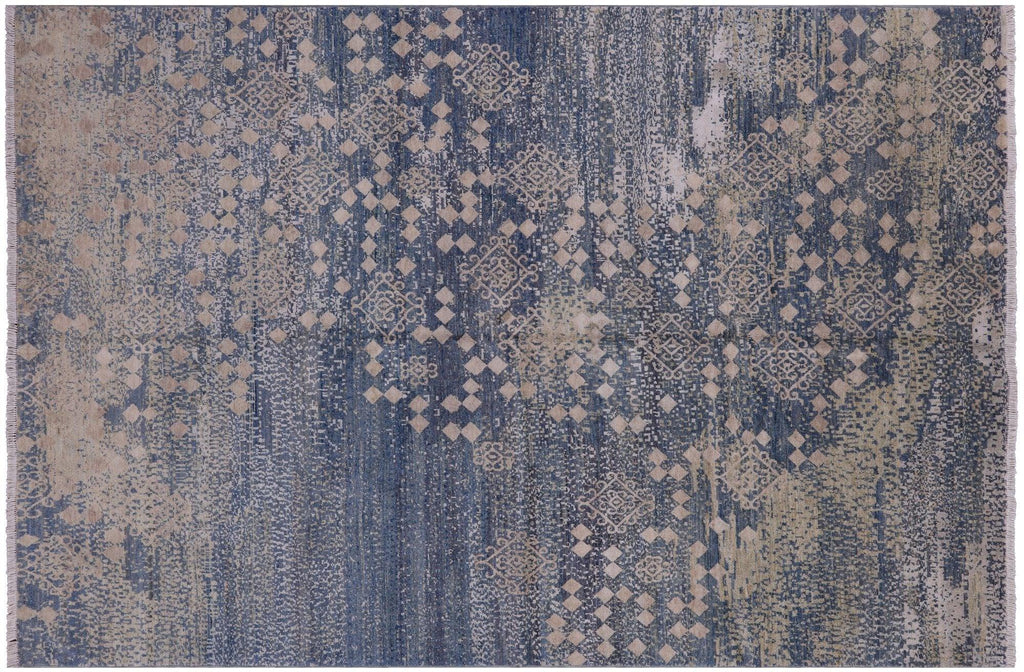 Contemporary Wool & Silk Handmade Rug - Manhattan Rugs