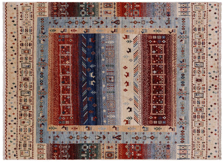Tribal Persian Gabbeh Hand Knotted Rug - Manhattan Rugs