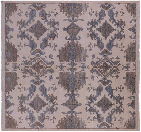 Square William Morris Hand Knotted Rug - Manhattan Rugs