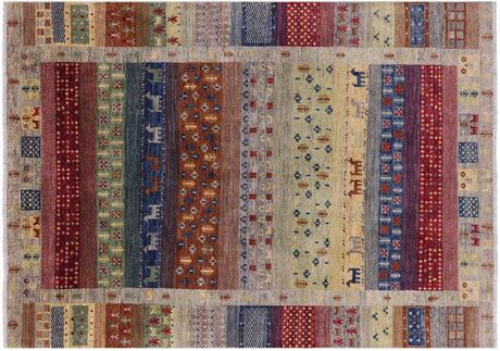 Tribal Persian Gabbeh Hand Knotted Rug - Manhattan Rugs