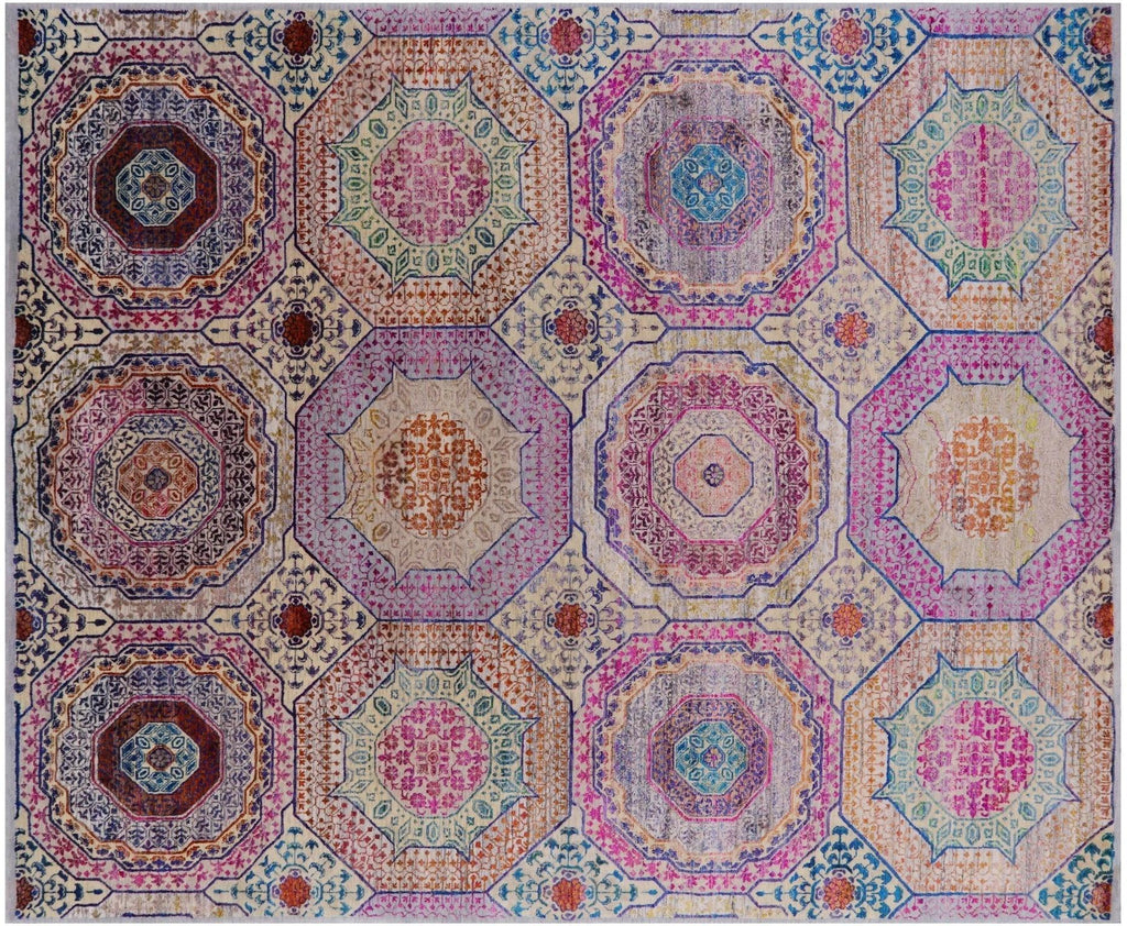 Wool & Silk Mamluk Hand-Knotted Rug - Manhattan Rugs