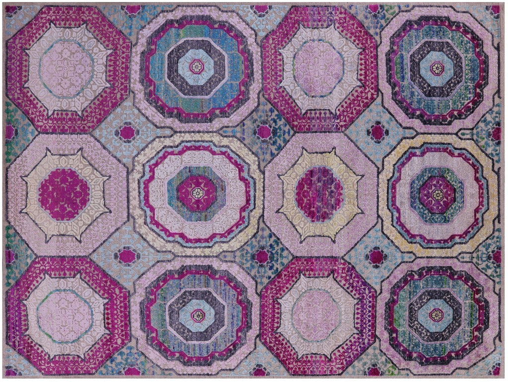Mamluk Hand-Knotted Wool & Silk Rug - Manhattan Rugs