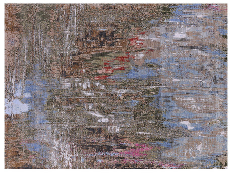 Wool & Silk Modern Handmade Rug - Manhattan Rugs