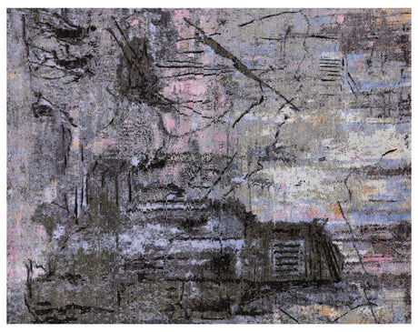 Modern Central Park Design Hand Knotted Wool & Silk Rug - Manhattan Rugs