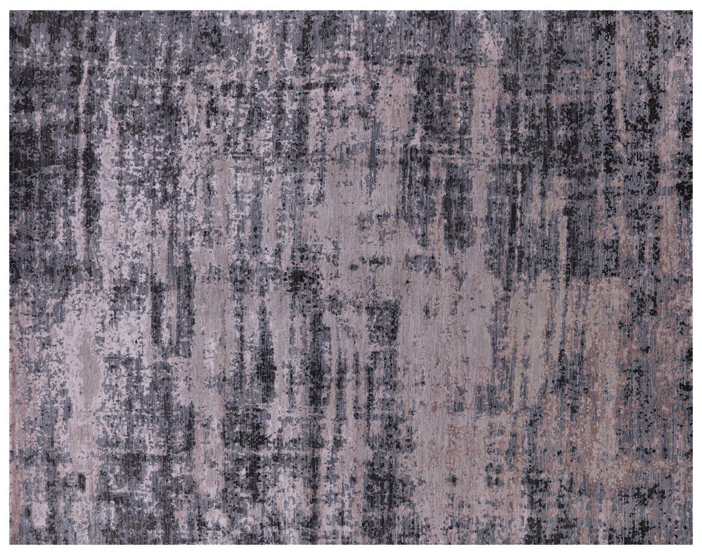 Wool & Silk Abstract Handmade Rug - Manhattan Rugs