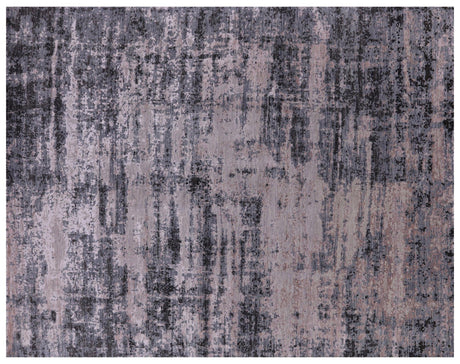 Wool & Silk Abstract Handmade Rug - Manhattan Rugs