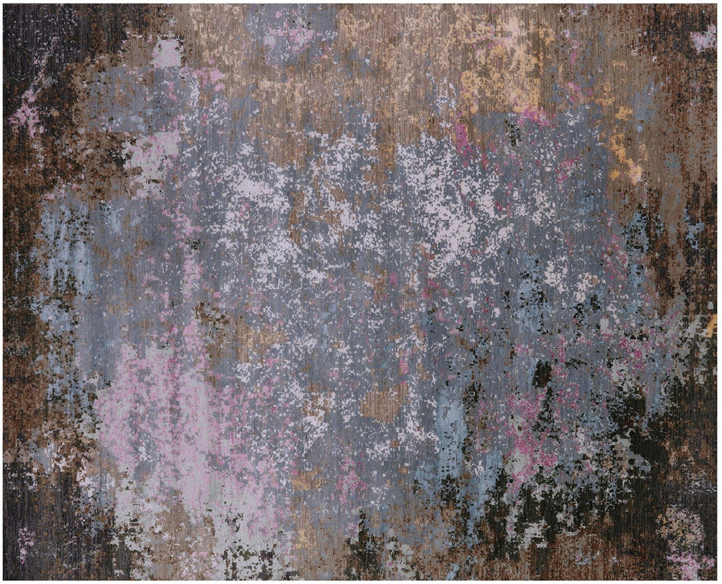 Abstract Handmade Wool & Silk Rug - Manhattan Rugs