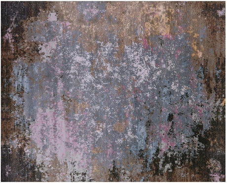 Abstract Handmade Wool & Silk Rug - Manhattan Rugs