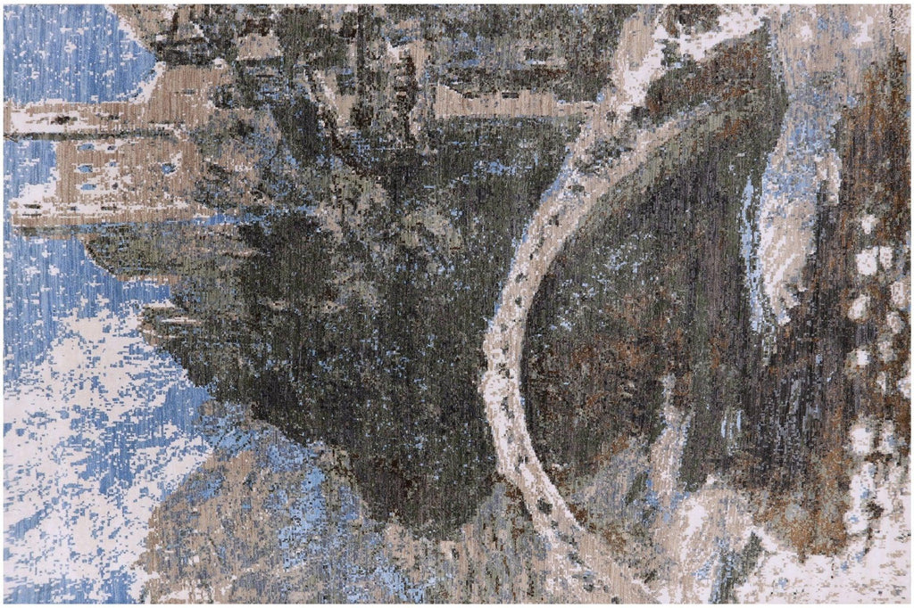 Castle On The Hill Wool & Silk Hand-Knotted Rug - Manhattan Rugs