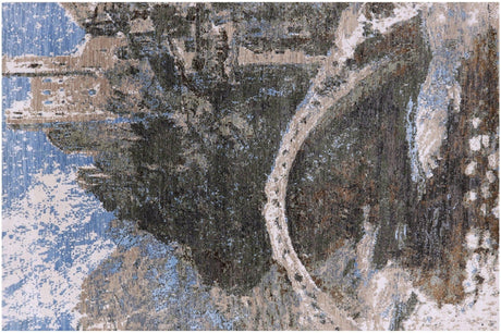 Castle On The Hill Wool & Silk Hand-Knotted Rug - Manhattan Rugs