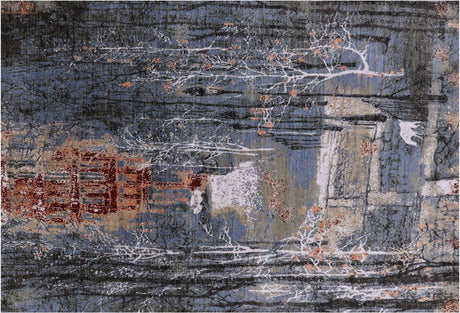 Urban Design Modern Hand Knotted Wool & Silk Rug - Manhattan Rugs